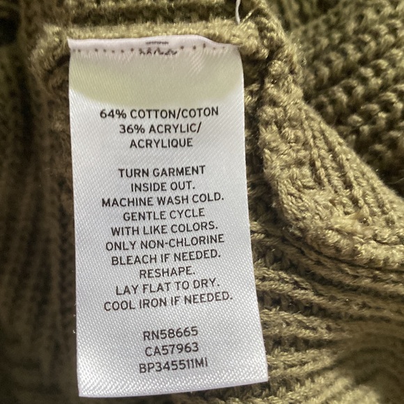 olive green sweater dress - Picture 4 of 4